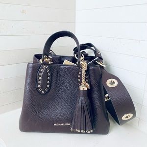 Michael Kors Brooklyn small in Barolo color; soft leather